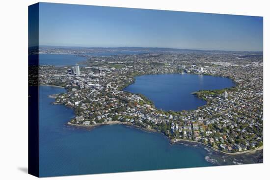 Lake Pupuke, Takapuna, Auckland, North Island, New Zealand-David Wall-Premier Image Canvas