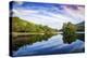 Lake reflections, Peaks Of Otter, Blue Ridge Parkway, Smoky Mountains, USA.-Anna Miller-Premier Image Canvas