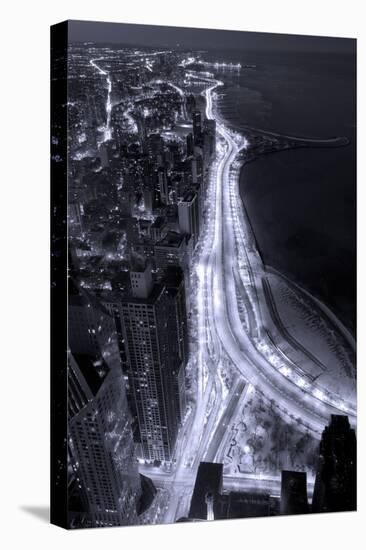 Lake Shore Drive Aerial Black White-Steve Gadomski-Premier Image Canvas