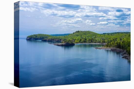 Lake Superior Shoreline, Split Rock Lighthouse S.P.-Steven Gaertner-Premier Image Canvas