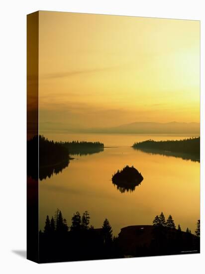 Lake Tahoe at Dawn, Tahoe, Nevada, USA-Steve Vidler-Premier Image Canvas