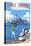 Lake Tahoe - MS Dixie II Paddleboat-Lantern Press-Stretched Canvas