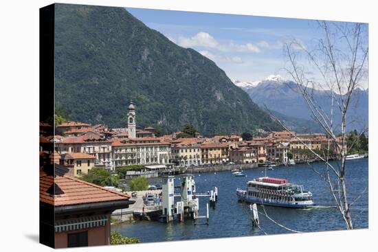 Lake Tourist Boat Arriving, Bellagio, Lake Como, Italian Lakes, Lombardy, Italy, Europe-James Emmerson-Premier Image Canvas