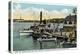 Lake Winnipesaukee, Maine - Mt. Washington, Gov. Endicott Steamers Docked-Lantern Press-Stretched Canvas