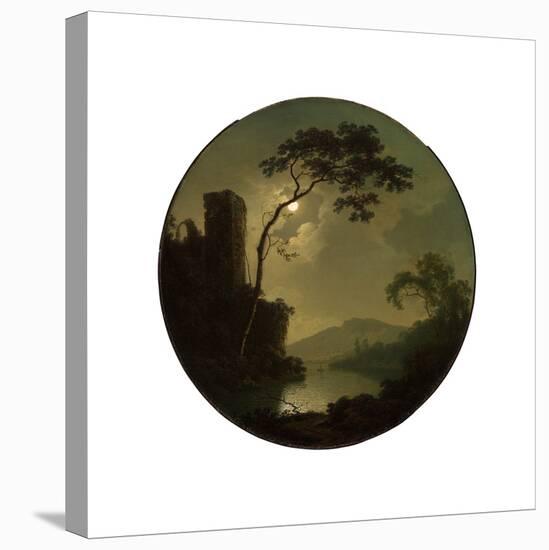 Lake with Castle on a Hill, 1787-Joseph Wright of Derby-Premier Image Canvas