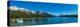 Lake with Mountains in the Background, Maligne Lake, Jasper National Park, Alberta, Canada-null-Stretched Canvas