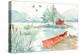 Lakehouse II Red-Anne Tavoletti-Stretched Canvas