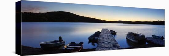 Lakescape Panorama I-James McLoughlin-Premier Image Canvas