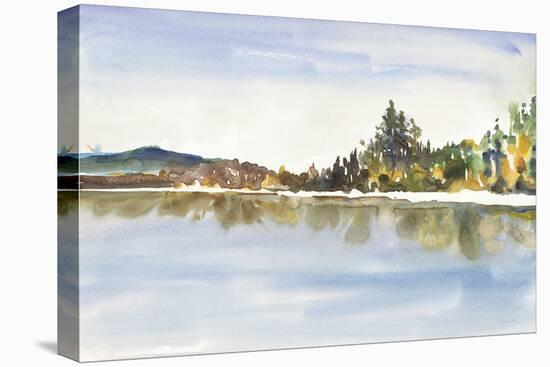 Lakeside Reflections-Lora Gold-Stretched Canvas