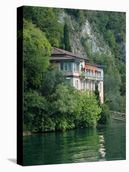 Lakeside Villa, Lake Lugano, Lugano, Switzerland-Lisa S. Engelbrecht-Premier Image Canvas