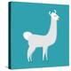 Lama Isolated. Cute Alpaca Animal. South American Mammal-popaukropa-Stretched Canvas