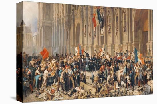 Lamartine Rejects the Red Flag in 1848-Felix Philippoteaux-Premier Image Canvas