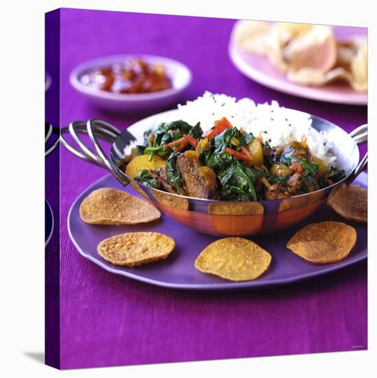 Lamb Curry with Spinach and Rice-Frank Wieder-Premier Image Canvas