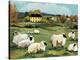 Lambs on Green Hill-Suzanne Etienne-Stretched Canvas