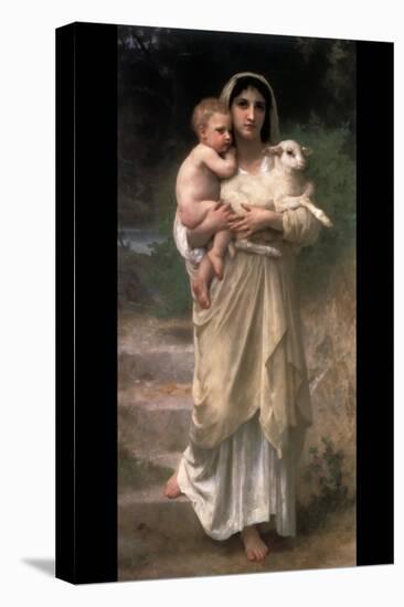 Lambs-William Adolphe Bouguereau-Stretched Canvas