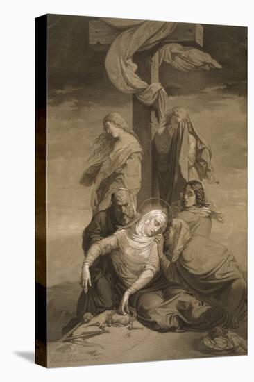 Lamentation at the Foot of the Cross-Henri Lehmann-Stretched Canvas