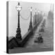 Lamp Posts and Benches by the River Thames-John Gay-Premier Image Canvas