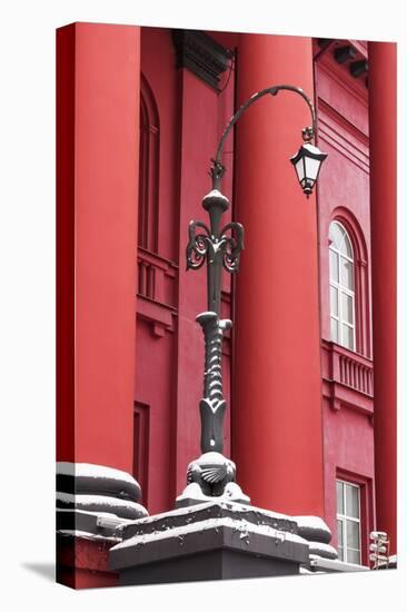 Lamppost at Taras Shevchenko National University, Kiev, Ukraine.-William Sutton-Premier Image Canvas