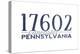 Lancaster, Pennsylvania - 17602 Zip Code (Blue)-Lantern Press-Stretched Canvas