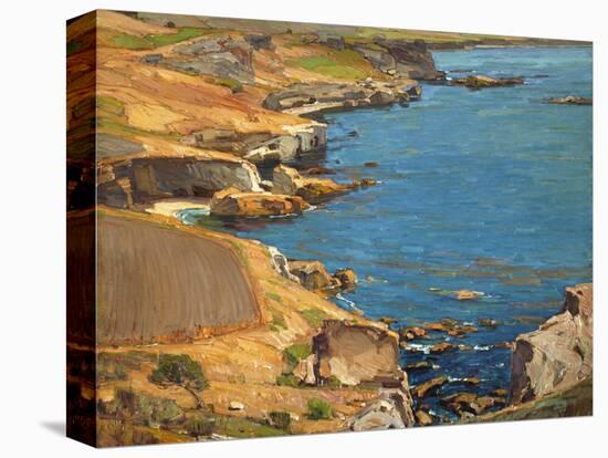 Land of a Thousand Caves-William Wendt-Stretched Canvas