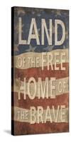 Land of the Free Home of the Brave-Sparx Studio-Stretched Canvas