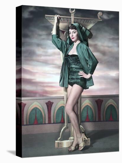 Land of the Pharaohs by Howard Hawks with Joan Collins, c, 1955. Promotional portrait (photo)-null-Stretched Canvas