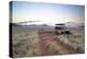 Land Rover Game Vehicle Parked by Sand Road at Sunrise-Lee Frost-Premier Image Canvas