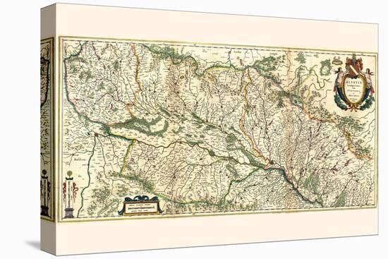 Landgravate Of Alsace, With Sundgau And Breisgau-Willem Janszoon Blaeu-Stretched Canvas