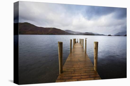 Landing Stage on Derwentwater, Lake District National Park, Cumbria, England, United Kingdom-Mark Sunderland-Premier Image Canvas