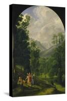 Landscape around Berchtesgaden, 1817-Ferdinand Olivier-Premier Image Canvas