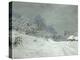 Landscape Around Honfleur, Snow, circa 1867-Claude Monet-Premier Image Canvas