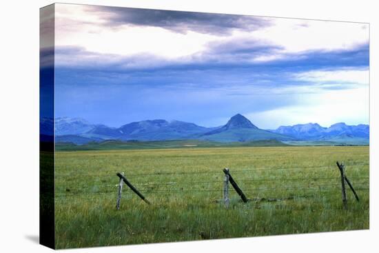 Landscape around the Rocky Mountains, Blackfeet Reservation, Montana-Angel Wynn-Premier Image Canvas