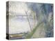 Landscape at the Edge of the Seine with the Pont D'Argenteuil-Pierre-Auguste Renoir-Premier Image Canvas