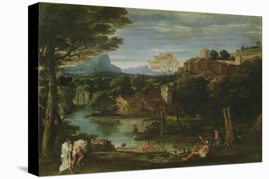 Landscape, C.1602 (Oil on Canvas)-Annibale Carracci-Premier Image Canvas