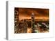 Landscape Foggy Night in Manhattan-Philippe Hugonnard-Stretched Canvas