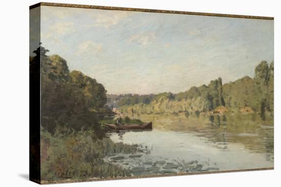 Landscape from Bougival, 1873 (Oil on Canvas)-Alfred Sisley-Premier Image Canvas