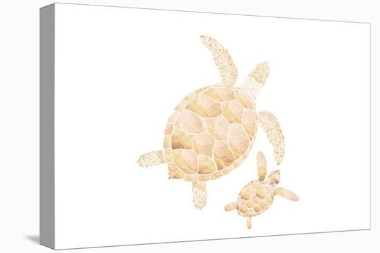 Landscape Gold Turtles White-Sarah Manovski-Premier Image Canvas