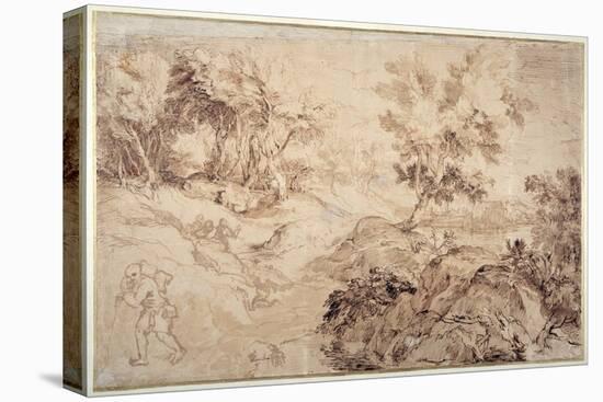 Landscape in the Manner of Titian-Sir Anthony Van Dyck-Premier Image Canvas