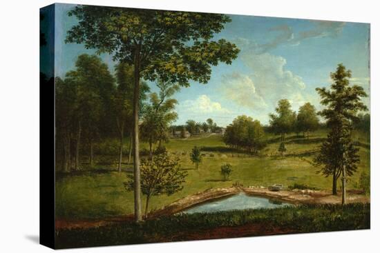 Landscape Looking toward Sellers Hall from Mill Bank, C.1818 (Oil on Canvas)-Charles Willson Peale-Premier Image Canvas