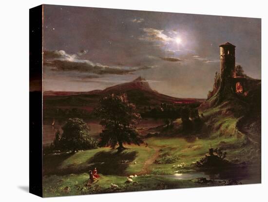 Landscape (Moonlight), C.1833-34-Thomas Cole-Premier Image Canvas