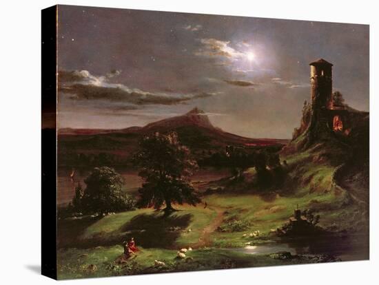 Landscape (Moonlight), C.1833-34-Thomas Cole-Premier Image Canvas