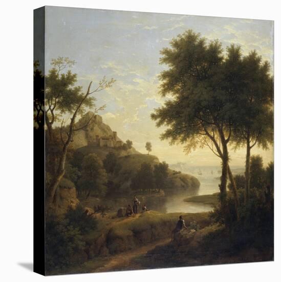 Landscape near a Coastal Inlet, 1763 (Oil on Canvas)-George Lambert-Premier Image Canvas