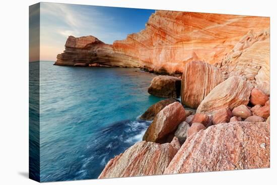 Landscape of island coastline, Sea of Cortez, Mexico-Claudio Contreras-Premier Image Canvas