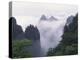 Landscape of Mt. Huangshan (Yellow Mountain) in Mist, China-Keren Su-Premier Image Canvas