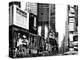 Landscape of Times Square, Advertising Views, Manhattan, NYC, US, USA, Black and White Photography-Philippe Hugonnard-Premier Image Canvas
