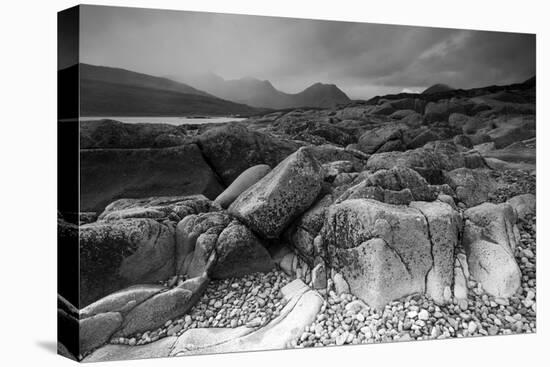 Landscape View of Camus Malag Beach on Loch Slapin, Isle of Skye, Inner Hebrides, Scotland, UK-Peter Cairns-Premier Image Canvas