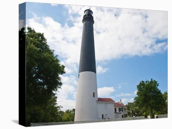 Landscape View of the Historic Pensacola Lighthouse and the Lighthouse Keeper's Quarters-psmphotography-Premier Image Canvas