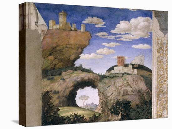 Landscape with a Castle, from the Camera Degli Sposi or Camera Picta, 1465-74-Andrea Mantegna-Premier Image Canvas