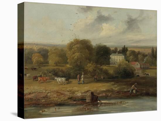 Landscape with a Country House, 1838-John Wilson Carmichael-Premier Image Canvas