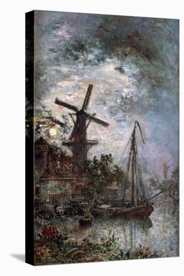 Landscape with a Mill, 1888-Johan Barthold Jongkind-Premier Image Canvas